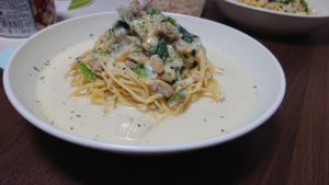 ミルクシーフードパスタ