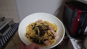 【電子レンジのみで10分】時短和風パスタ