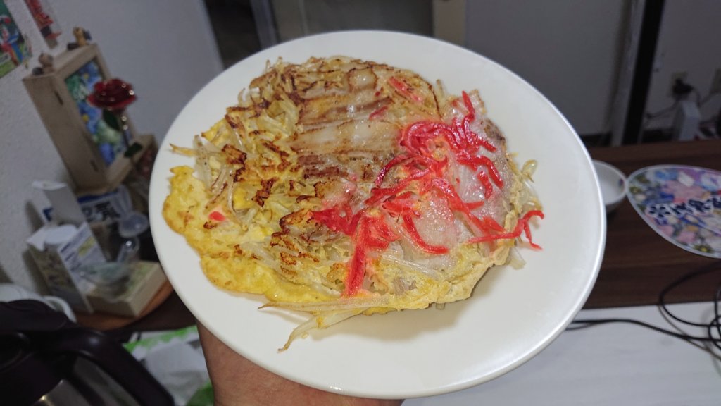 おからパウダーでお好み焼きを作ってみた【ダイエットレシピ】