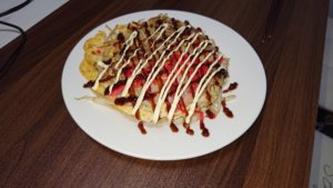 おからパウダーでお好み焼きを作ってみた【ダイエットレシピ】
