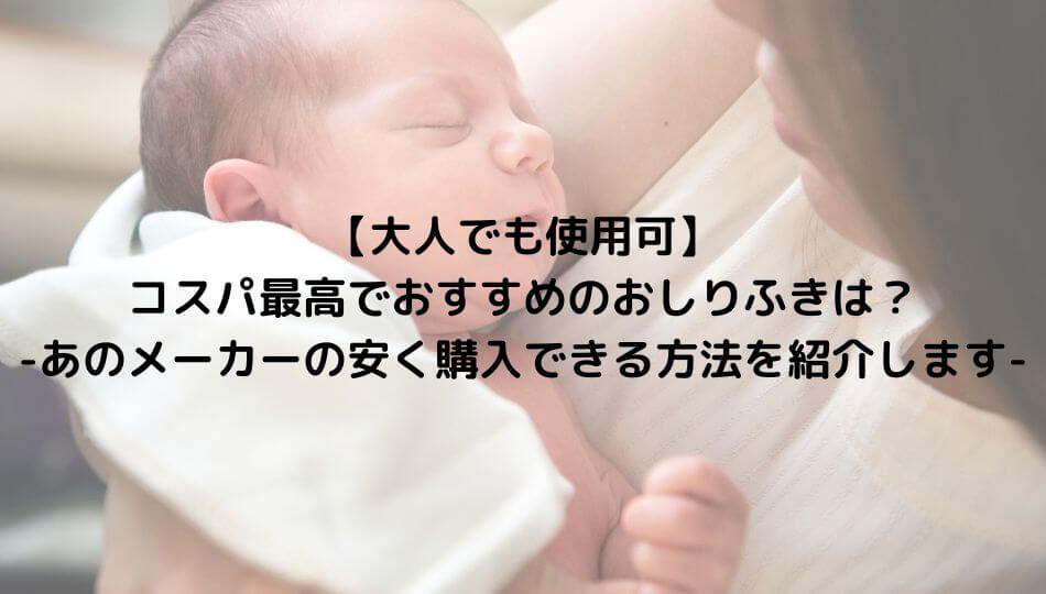 大人でも使用可 コスパ最高でおすすめのおしりふきは あのメーカーの安く購入できる方法を紹介します てるるブログ