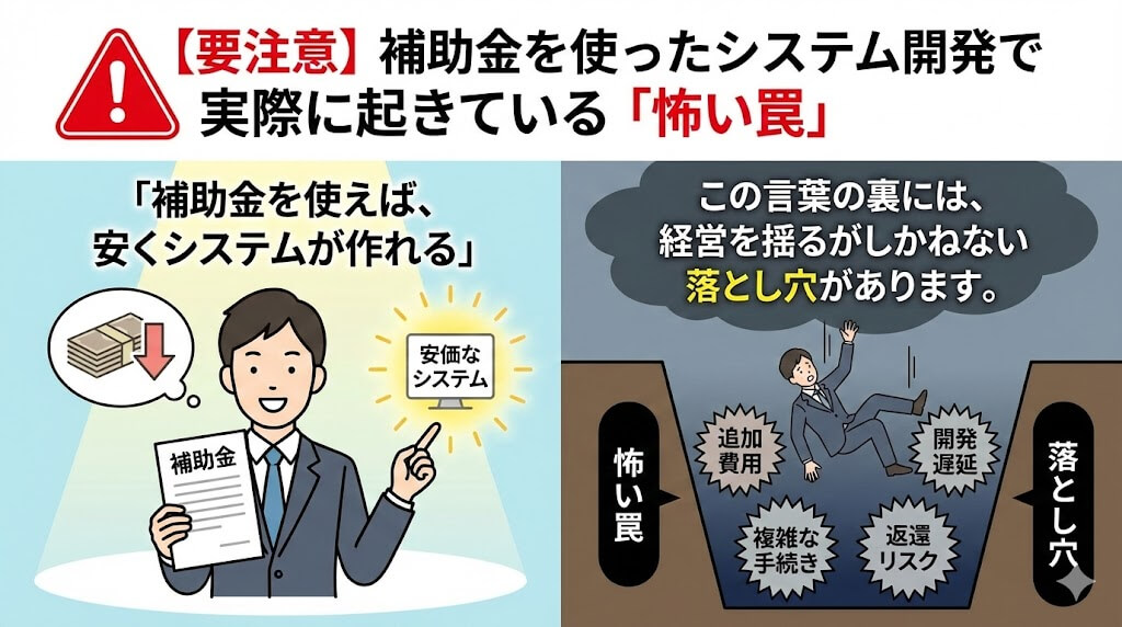 補助金を使ったシステム開発で実際に起きている「怖い罠」